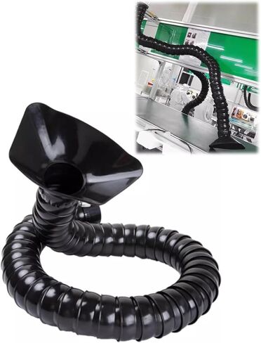 Industrial Aulated Hose with Hood for Dust and Fume Extract in Workshops, Labs, and Woodshops in Kuwait