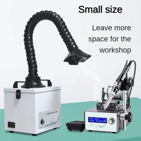 Solder Fume Hood,100W Industrial Smoke Purifier W/3-Stage Filter, Quiet Operation At 28dB,for PCB Soldering and Electronic Maintenance,360° Flexible in Kuwait