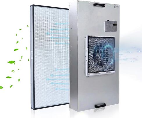 FFU，HEPA-Filter Laminar Flow Hood，100/ISO Class 5 Cleanroom，Secondary filtration is cleaner，Used in laboratories/clean rooms/mushroom rooms/mobile phone LCD monitor repairs, etc(46.2"x22.6") in Kuwait