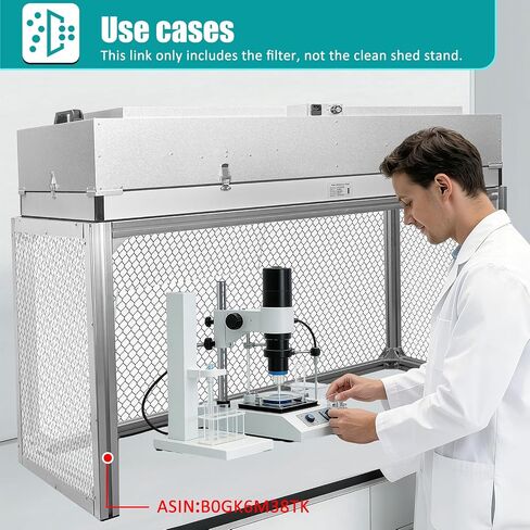 FFU，HEPA-Filter Laminar Flow Hood，100/ISO Class 5 Cleanroom，Secondary filtration is cleaner，Used in laboratories/clean rooms/mushroom rooms/mobile phone LCD monitor repairs, etc(46.2"x22.6") in Kuwait