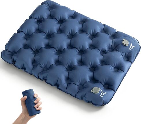 Inflatable Seat Cushion for Stadium & Travel, Built-in Pump Portable Air Seat Pad, Waterproof Bleacher Cushion for Air Travel, Camping, Soccer Games & Outdoor Events in Kuwait