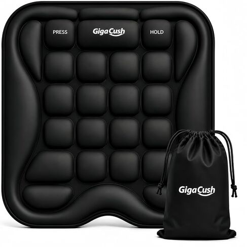 Stadium Seat Cushion for Bleachers, Portable Air Cell Seat Pad with Built-in Pump, Lightweight Inflatable Cushion for Game Day, Airplane Travel, Concerts and Outdoor Events in Kuwait