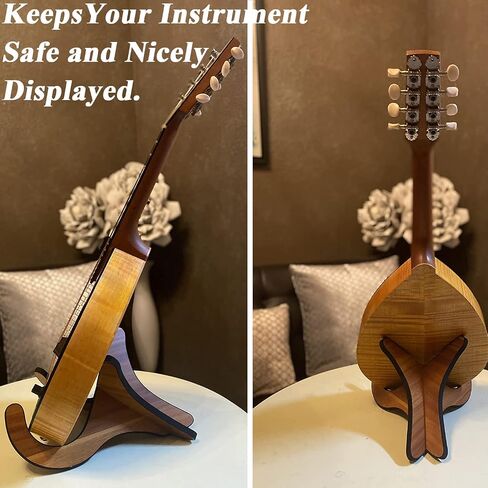 WOGOD Ukulele Stand Instrument Stand Folding Portable Stand and Guitar Tuner Clip on Ukulele Violin Tuner in Kuwait