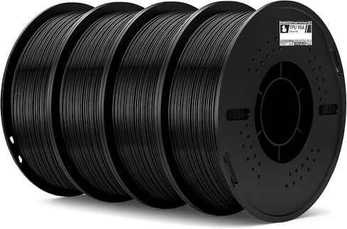 ELEGOO خيوط TPU 1.75 مم أسود 1 كجم، 95A خيوط طباعة ثلاثية الأبعاد مرنة وناعمة 1 كجم بكرة (2.2 رطل) تناسب معظم طابعات FDM ثلاثية الأبعاد in Kuwait