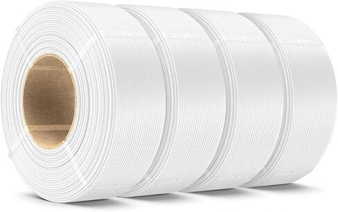 SUNLU PLA+ Refill Filament Refill 1.75mm 4KG, 3D Printer Filament PLA Plus, No-Spool Black PLA+ Filament for Reusable Spools Compatible with Bambu Labs Filament, 4-Rolls 1KG/Roll in Kuwait