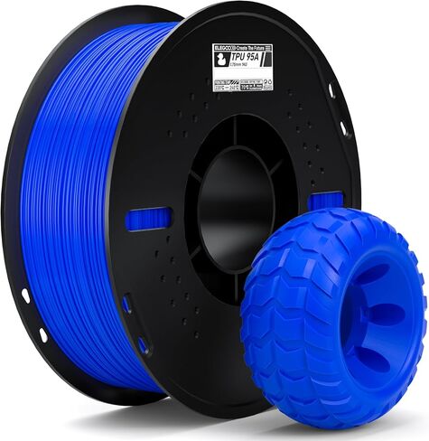 ELEGOO خيوط TPU 1.75 مم أسود 1 كجم، 95A خيوط طباعة ثلاثية الأبعاد مرنة وناعمة 1 كجم بكرة (2.2 رطل) تناسب معظم طابعات FDM ثلاثية الأبعاد in Kuwait
