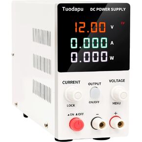 Adjustable DC Power Supply Variable Bench with Regulated Voltage Output – Programmable Switching for Lab, Electronics, Ham Radio, Electroplating – AC to DC Converter with Digital Display (32V 10A) in Saudi Arabia