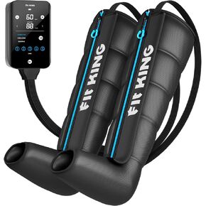 FIT KING Air Compression Recovery System, Rechargeable Leg Massager with 5 Chambers, Customized Zone Massage Optional, FSA-HSA (Medium) in Kuwait