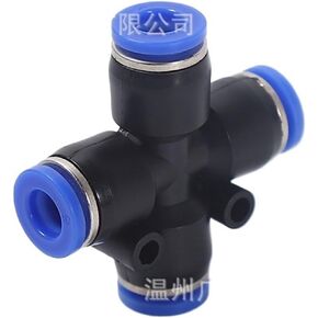 PZA4/6/8/10/12 Cross Joint Pneumatic Air Pipe Plastic Quick Insert Diameter Reducing 1Pcs(Pza-10) in Kuwait