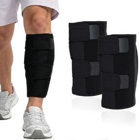 Calf Brace Compression Wrap, Adjustable Shin Splint Support for Men & Women, Lower Leg Calf Sleeve for Running, Walking, Hiking, Training, Comfortable Neoprene Calf Support in Kuwait