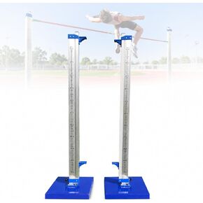 Aluminum Track & Field High Jump Measuring Standard, Heavy-Duty Training High Jump Stands with Stable Base, Adjustable Bracket, for Competition,Training and School Sports in Kuwait