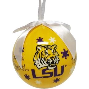 Team Slogan Christmas Tree Ornament Compatible with LSU Tigers Geaux Tigers in Kuwait