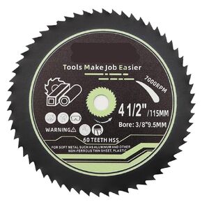 HSS Metal Cutting Disc Dia115mm/4.5inch Copper Plastic Board Drywall Aluminum Wood Dry Cut Plate Saws Blade(5Pcs) in Kuwait