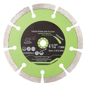 4.5Inch/Dia115mm Concrete Cutting Disc Dry Cut Marble Granite Stone Masonry Tile Bore 9.5mm Diamond Saws Blades(2pcs) in Kuwait
