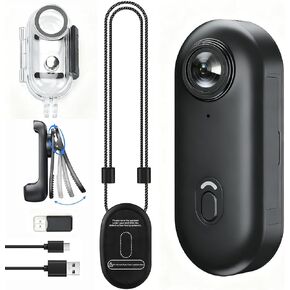 JETO 4K Mini Body Camera, Wearable Clip-On POV Action Camera, WiFi App in Kuwait