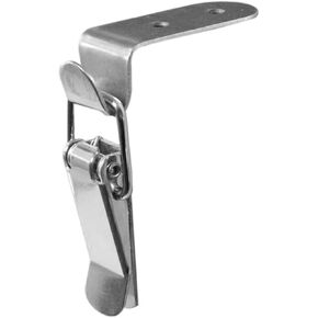 Degrees Duck-Mouth Buckle Hook Lock Stainless Steel Spring Loaded Draw Toggle Latch Clamp Clip Silver Hasp Catch Clasp in Saudi Arabia