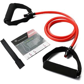 Resistance Bands with Handles, Single Resistance Bands, Exercise Bands with Handles, for Resistance Training, Physical Therapy, Home Workouts, Fitness, Pilates in Saudi Arabia