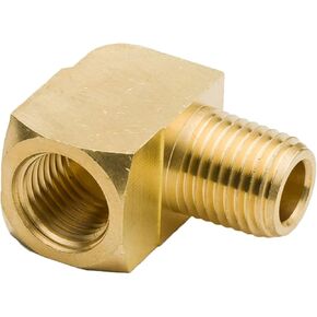 Lkq-Brass Adapter Brass Hose Fitting 1/8" 1/4" /3/8" NPT Female And Male 90 Degree Brass Elbow Fitting Hose Joint, Garden Hose Connector(20 pieces,3/8") in Kuwait