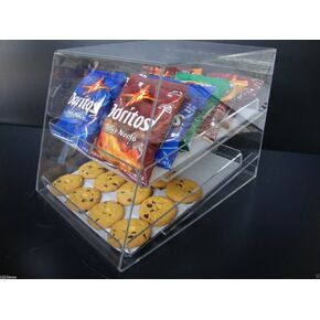 Acrylic Pastry Bakery Donut Bagels Cookie Display Case w/2 trays in Kuwait