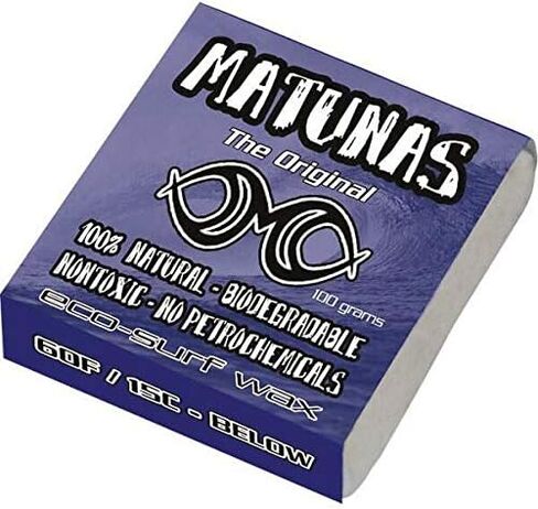 Open Road Goods Organic Surf Wax - Matunas 5 Pack, 10 Pack, 36 Pack, 72 Pack Case - Matunas Surf Wax - Base Coat - Warm - Tropical - Cool - Cold - Hawaiian Competition Formula All Natural Surf Wax in Saudi Arabia