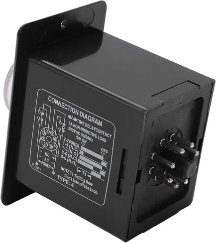 Fafeicy Time Relay with ABS Brass Material 0-30S Power On Delay for CNC Lathe Automation Equipment (24VDC) in Kuwait
