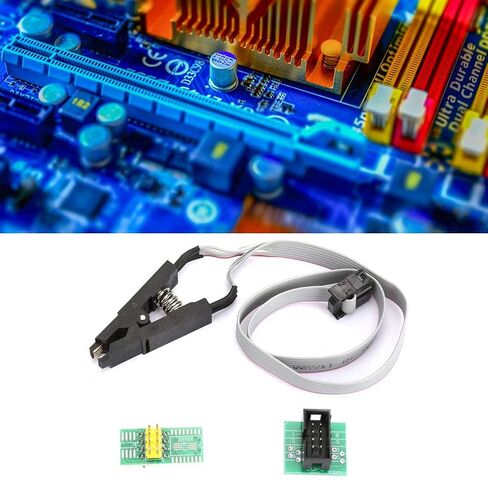 POCREATION Flash Chip Ic Adapter, 5250 5250 B2Sgq0Q Sop8 St Sop8 Sop8/ Programming Socket Board Cable, Spo8 Adapter, Spo8 Adapr, B2Sgq0Q, B2Sgq0Q for 25 24C 93C, Connect Sop8-Dip8 Online in Kuwait