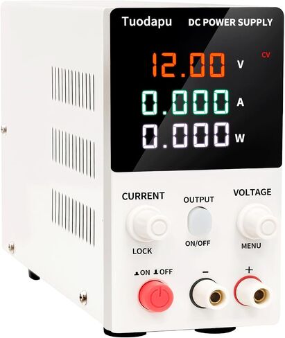 Adjustable DC Power Supply Variable Bench with Regulated Voltage Output – Programmable Switching for Lab, Electronics, Ham Radio, Electroplating – AC to DC Converter with Digital Display (32V 10A) in Kuwait