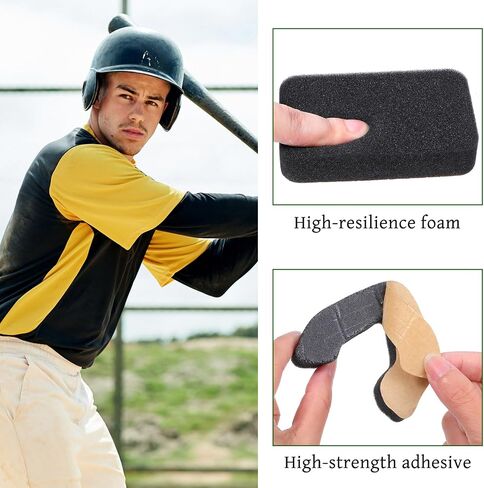 1 Set Batting Helmet Padding, Universal Helmet Padding Kit, 0.79 Inch Thickened Foam Replacement Pads for Batting Catchers Helmets, Sport Helmets Pad Replacement for Catchers Baseball Softball Players in Kuwait