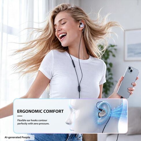 H6 Portable Karaoke Sound Card Headset with in-Ear Monitoring, Voice Changer & 6 Sound Effects, Noise Canceling Mic, Plug & Play Wired Karaoke Singing Monitor Headphones for Streaming & Recording in Kuwait