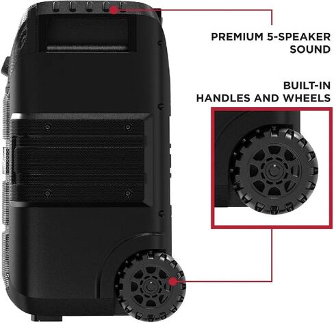 مكبر صوت حفلات بلوتوث محمول من Ion Audio Tailgater XL مع ميكروفون كاريوكي وراديو Fm (متجدد) in Kuwait