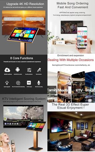 TSRV81M-6TB HDD 112K Chinese(Mandarin DVD +Cantonese DVD)+English DVD +Vienamese DVD Songs 22" Touch Screen Karaoke Player,Songs Machine,Echo Mixing, Remote Controller in Kuwait