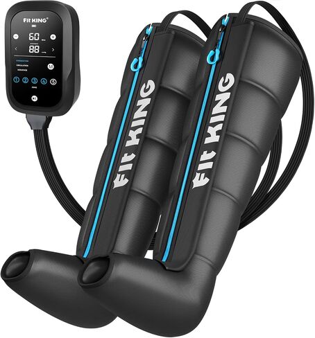 FIT KING Upgraded Leg Massager Recovery Boots, Professional Air Compression Recovery System for Circulation & Athlete-Level Fast Recovery, Cordless Rechargeable Compression Boots (Medium) in Kuwait