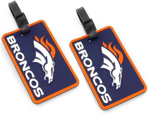 aminco Seattle Seahawks NFL Team Luggage Bag Tags, 2 Pack Travel Bag Identifiers, Officially Licensed in Kuwait