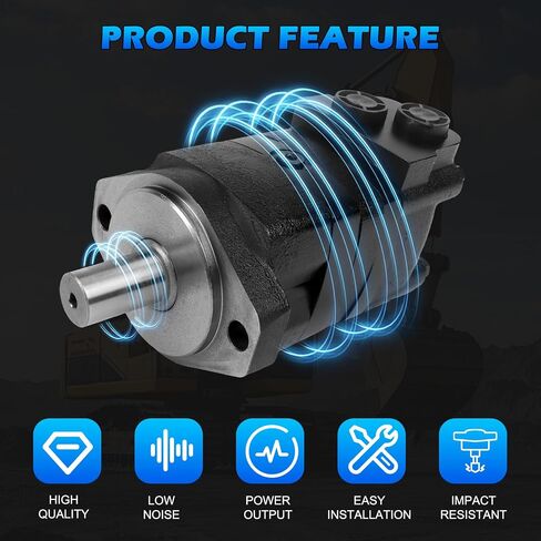 104-1002-006 | 104-1002 Hydraulic Motor | Direct Replacement for Eaton Char-Lynn 2000 Series | Cast Iron High Torque | Displacement 100cc/r | Maximum Pressure 275BAR | 2 Bolt Flange Mount | in Kuwait