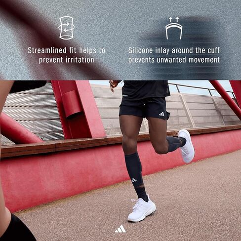أكمام ضاغطة للساق من adidas Climacool - أزرق داكن - L/XL in Kuwait