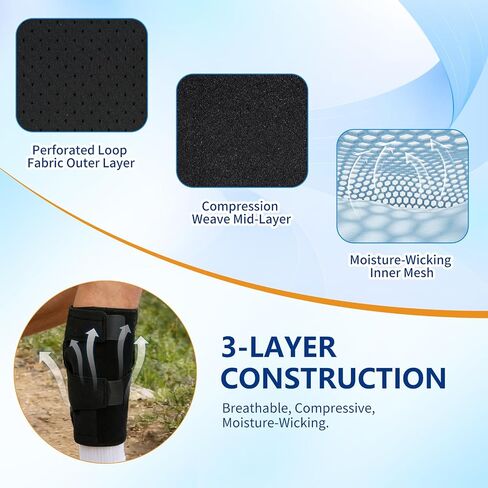 Calf Brace Compression Wrap, Adjustable Shin Splint Support for Men & Women, Lower Leg Calf Sleeve for Running, Walking, Hiking, Training, Comfortable Neoprene Calf Support in Saudi Arabia