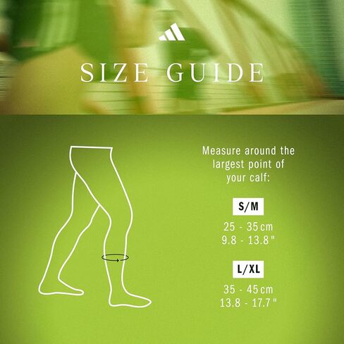 adidas Climacool Compression Calf Sleeves - Lucid Lemon - L/XL in Kuwait