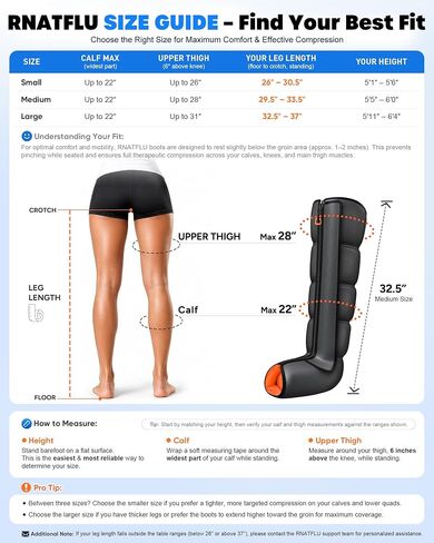 Air Compression Leg Massager with Heat for Circulation, Pain Relief | Sequential Full Leg Recovery Compression Boots, 11 Intensity , 6 Modes, 3 Heat, Pressure Sensor, Post-Workout & Daily Relief in Saudi Arabia