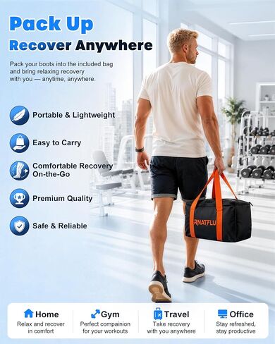 Air Compression Leg Massager with Heat for Circulation, Pain Relief | Sequential Full Leg Recovery Compression Boots, 11 Intensity , 6 Modes, 3 Heat, Pressure Sensor, Post-Workout & Daily Relief in Saudi Arabia