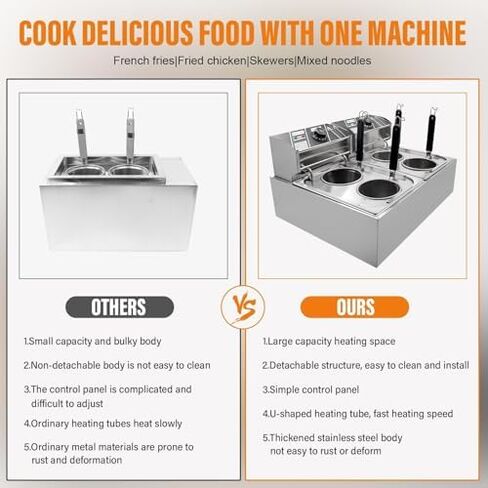 Commercial 1.5KW Noodle Cooking Machine - 2 Hole Electric Pasta Cooker with Removable Basket, Adjustable Temperature for Spaghetti, Dumplings, and Fried Noodles in Kuwait