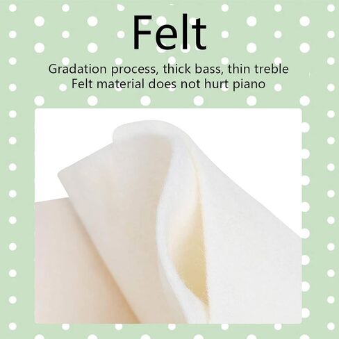 Wool Piano Muffler Felt, Piano Pedal Felt Beige Wool Musical Instruments Repair Parts for to Gradient Process, Thick Bass, High Pitch Thin, Sound Weakening(COLOR:beige) in Kuwait
