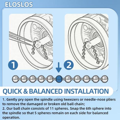 4 Pack Stainless Steel Ball and Chain Replacement Compatible with Wakit & Mini Wakit Grinders – Durable, Rustproof & Easy to Install for Fast Herb Grinding in Kuwait