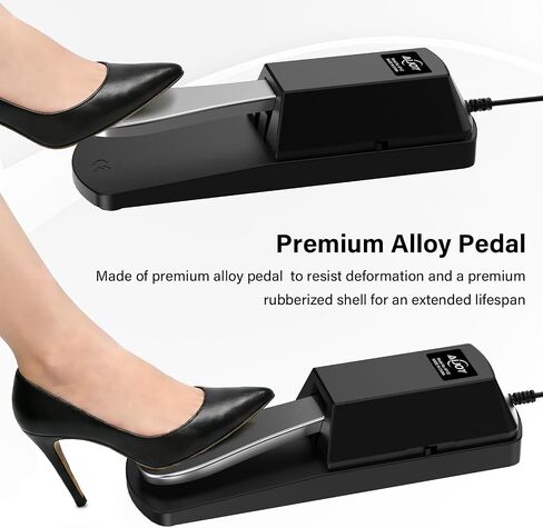Aijoy 6.35mm Sustain Pedal for Electronic Keyboard, Universal Piano Pedal with Polarity Switch for Digital Piano/MIDI Keyboard/Synthesizer, Anti-Slip Rubber Bottom and 4.9ft Cable in Kuwait