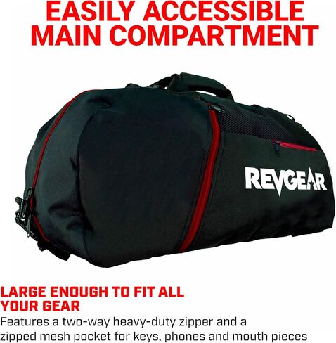 Revgear Convertible Duffel Backpack: Waterproof Gym Bag for Men & Women, Perfect Weekender, Travel, or Overnight Bag, Ideal for Gym Equipment & Personal Travel Essentials in Kuwait