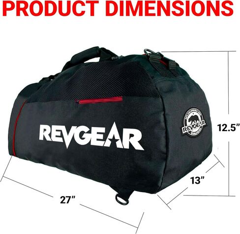 Revgear Convertible Duffel Backpack: Waterproof Gym Bag for Men & Women, Perfect Weekender, Travel, or Overnight Bag, Ideal for Gym Equipment & Personal Travel Essentials in Kuwait