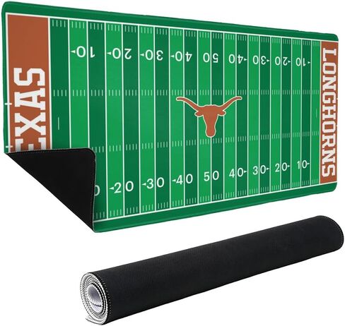 University of Texas Longhorns Football Field Large Gaming Mouse Pad Desk Mat with Stitched Edges, Non-Slip Base for Gamer, Home and Office, 31.5 x 15.7 in Kuwait