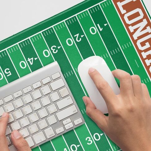 University of Texas Longhorns Football Field Large Gaming Mouse Pad Desk Mat with Stitched Edges, Non-Slip Base for Gamer, Home and Office, 31.5 x 15.7 in Kuwait