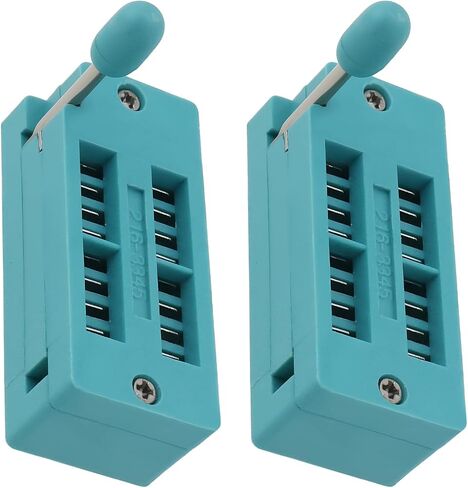 2Pcs 16Pin IC Test ZIF Socket for Microcontroller Chips Breadboards Circuit Boards in Kuwait