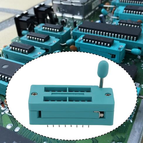 2Pcs 16Pin IC Test ZIF Socket for Microcontroller Chips Breadboards Circuit Boards in Kuwait