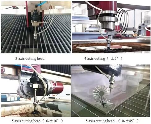 آلة القطع بنفث الماء ذات 5 محاور CNC القاطع المائي النفاث للمعادن، الألومنيوم، الفولاذ، الرخام، الكوارتز، الزجاج، نظام القطع للورش الصناعية والمهندسين in Kuwait